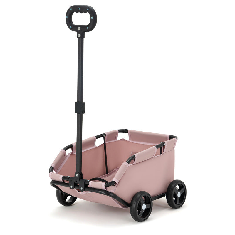 Foldable Pet Stroller - Lightweight Dog & Cat Pram with Breathable Mesh