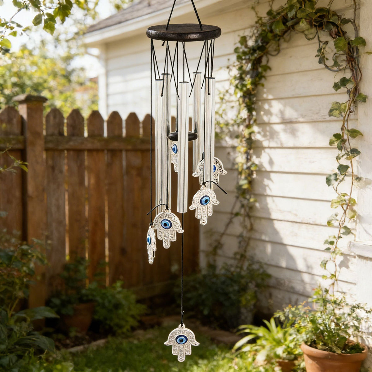 Retro Metal Wind Chimes - 68cm Decorative 6-Tube Hanging Wind Chime for Garden, Patio & Balcony