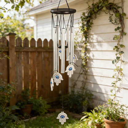 Retro Metal Wind Chimes - 68cm Decorative 6-Tube Hanging Wind Chime for Garden, Patio & Balcony