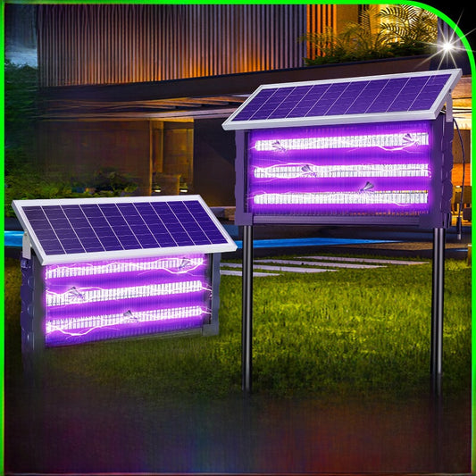 Solar Mosquito Killer Lamp - Outdoor Insect Zapper with Wall & Ground Mounting