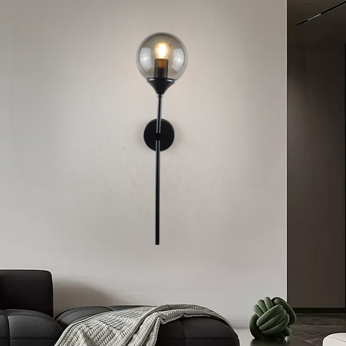 Nordic Glass Wall Light - Modern Balloon LED Bedside & Hallway Wall Lamp