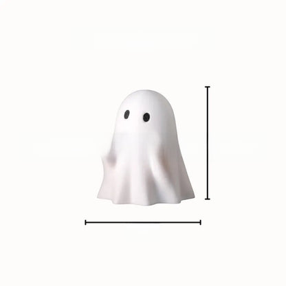 Glow-in-the-Dark Halloween Ghost Decoration – LED Resin Ornament