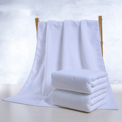 Luxury Hotel Cotton Bath Towels-Premium Soft Absorbent White Towels-Thick Pure Cotton Bathroom Towels (350g–600g)