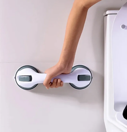 Suction Grab Handle for Bathroom-Non-Slip Safety Support Bar-Vacuum Suction Grip Handle for Shower, Glass & Tiles