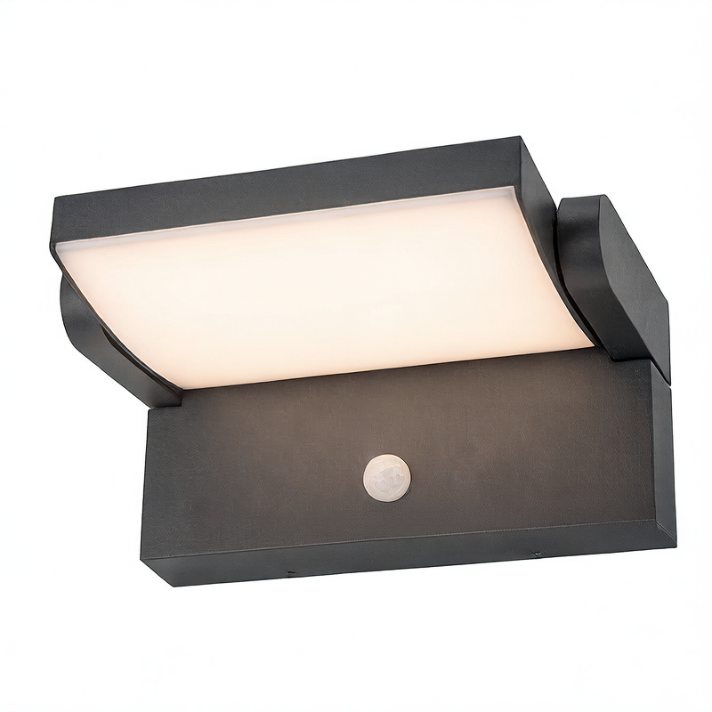 18W Outdoor LED Wall Light - IP54 Waterproof Rotatable Wall Lamp with Optional Motion Sensor