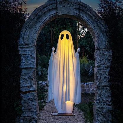 LED Hanging Halloween Ghost – Halloween Outdoor Decoration