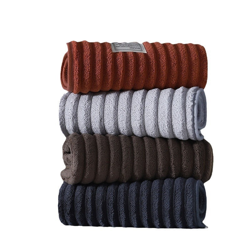 Ultra Soft Coral Fleece Towels-Super Absorbent Quick Dry Bath Towels-Lightweight Bathroom, Gym & Travel Towels
