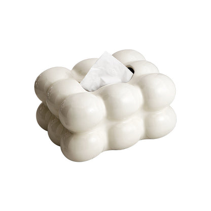 Nordic Ceramic Tissue Box–Modern Decorative Tissue Holder for Living Room & Bedroom