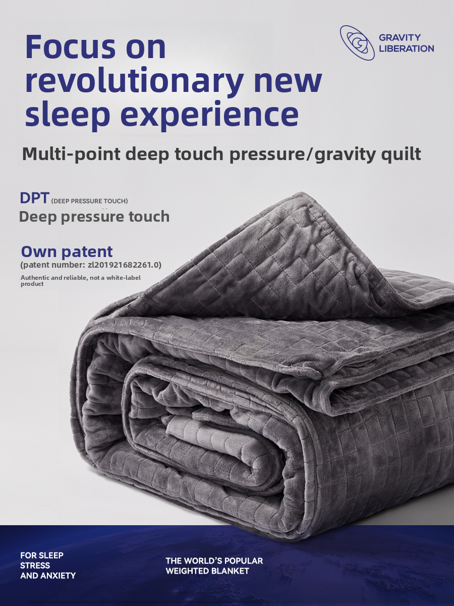 Premium Weighted Blanket–Ultra Soft Fleece Gravity Blanket for Deep, Restful Sleep