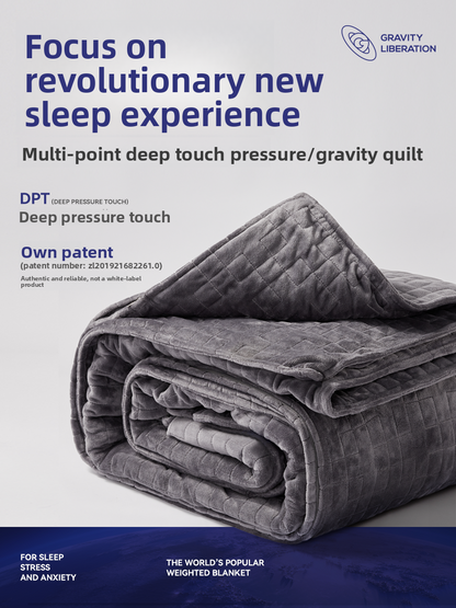 Premium Weighted Blanket–Ultra Soft Fleece Gravity Blanket for Deep, Restful Sleep