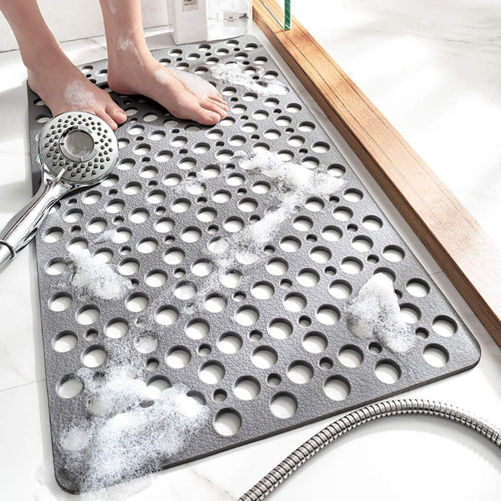 Non-Slip TPE Bath Mat - Quick Dry Suction Shower Floor Mat