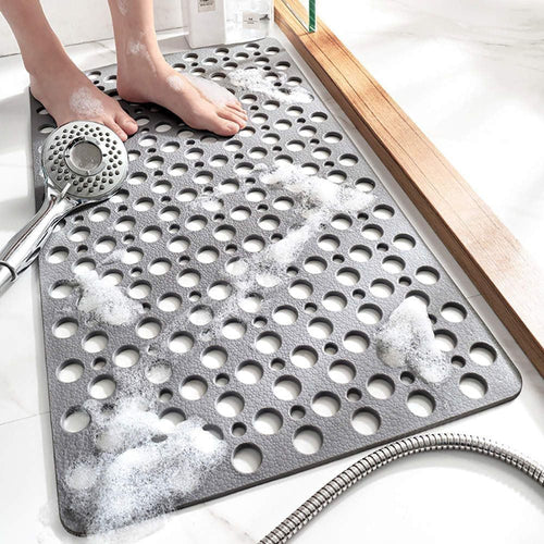 Non-Slip TPE Bath Mat - Quick Dry Suction Shower Floor Mat