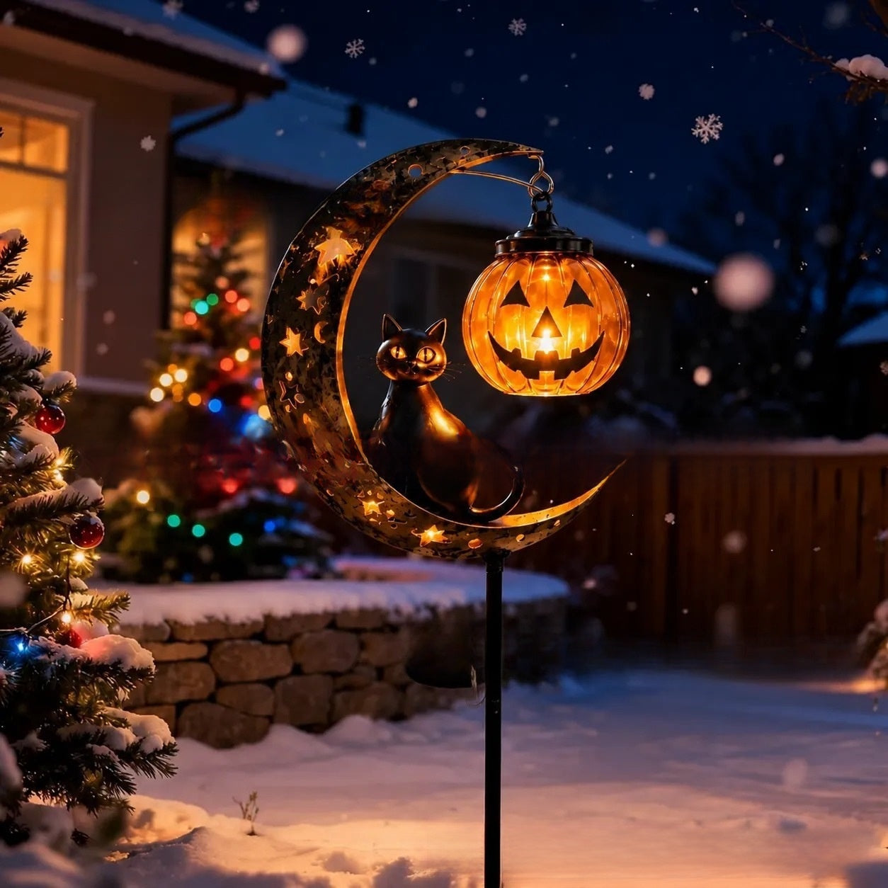 Halloween Garden Stake Light – Metal LED Outdoor Decoration