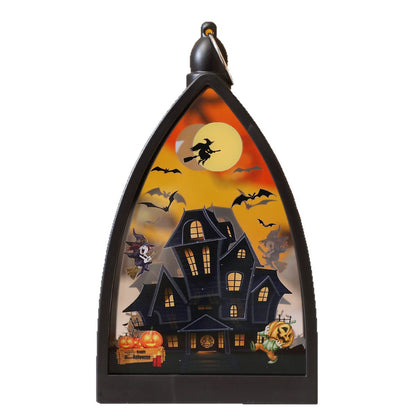 LED Halloween Lantern – Flickering Flameless Pumpkin Candle Light