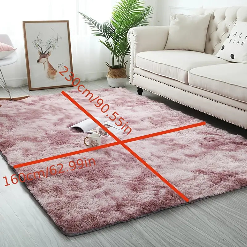 Plush Area Rug–Soft Non-Slip Washable Carpet for Bedroom, Living Room & Modern Home Décor