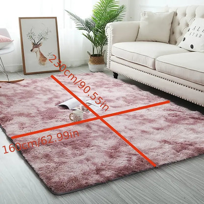 Plush Area Rug–Soft Non-Slip Washable Carpet for Bedroom, Living Room & Modern Home Décor