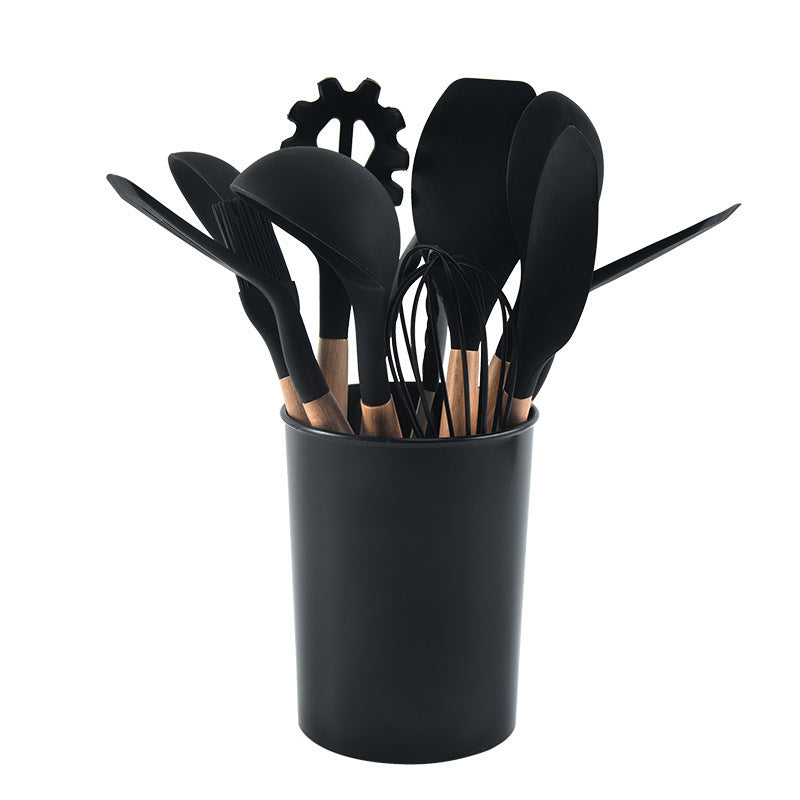 12-Piece Silicone Kitchen Utensil Set–Non-Stick Cooking Tools with Holder, Heat Resistant Kitchen Set
