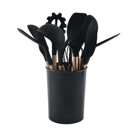 12-Piece Silicone Kitchen Utensil Set–Non-Stick Cooking Tools with Holder, Heat Resistant Kitchen Set