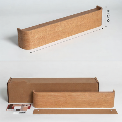 Solid Wood Wall Mounted Coat Rack - Modern Wooden Entryway Hooks for Coats, Bags & Accessories