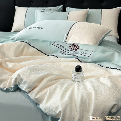 Luxury Lyocell Bedding Set–Ultra Soft Cooling 4-Piece Quilt Cover Set