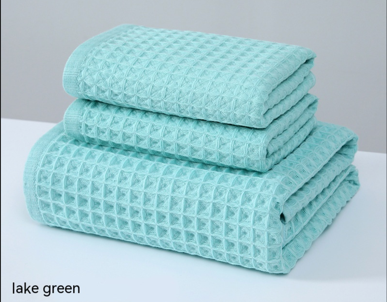 Cotton Waffle Bath Towel-Lightweight Quick Dry Waffle Weave Towel-Soft Absorbent Spa Bathroom Towel