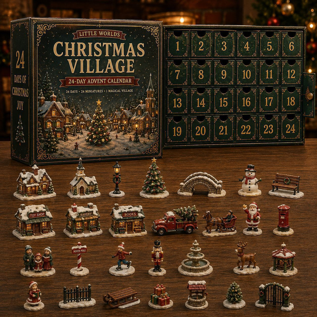 Christmas Acrylic Decorations Blind Box - 3mm Festive Santa, Gnome & Snowman Collectible Ornaments