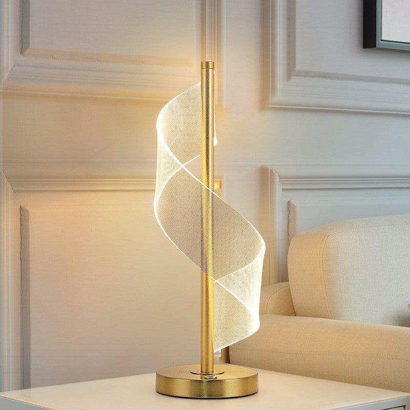 Modern Acrylic LED Table Lamp–Decorative Ambient Light for Bedroom & Living Room