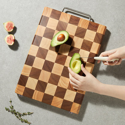 Mango Acacia Wooden Chopping Board–Modern Kitchen Cutting Board for Food Prep & Serving