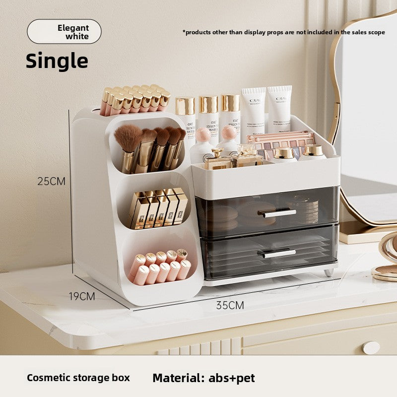 Luxury Makeup Organiser Box–Large Capacity Cosmetic Storage Case With Drawers