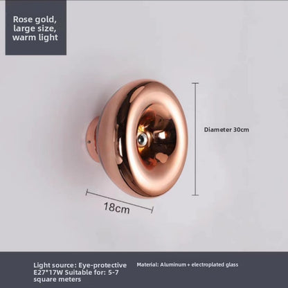 Modern Glass LED Wall Light - Luxury Bedside & Living Room Wall Sconce