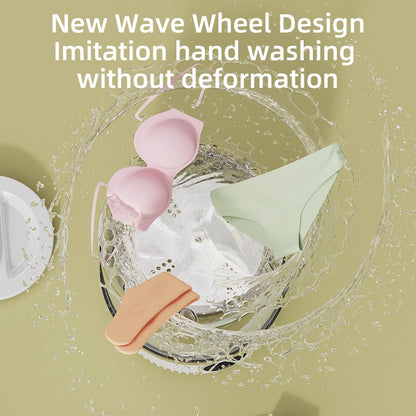 Portable Mini Washing Machine-Wireless Automatic Laundry Washer for Underwear & Socks-Compact Travel Washer for Delicates