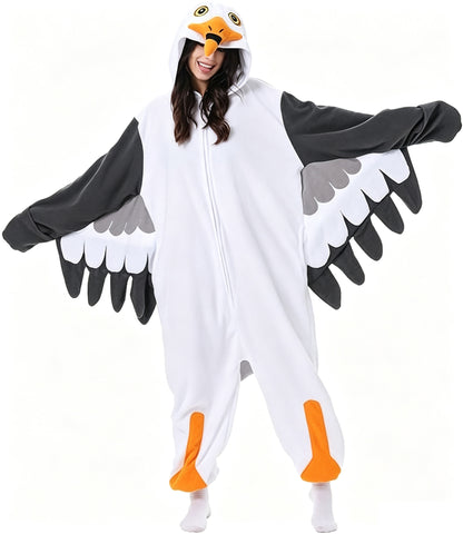 Animal Hooded Onesie – Plush Fleece Halloween Costume & Pajamas