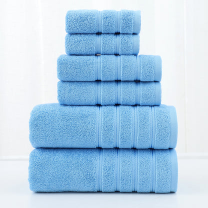 Luxury Combed Cotton Towel Set–Ultra Soft 6 Piece Bathroom Towel Collection