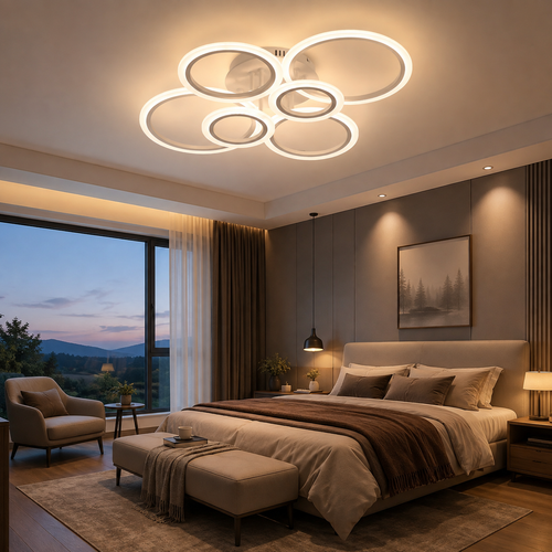 Modern LED Branch Ceiling Light - Minimalist Chandelier for Living Room & Dining Room