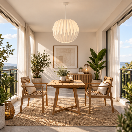 Nordic Paper Pendant Light - Foldable Japanese Style Hanging Ceiling Lamp