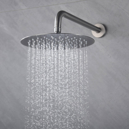 Luxury Concealed Rain Shower Set - Solid Copper Wall Mounted Bathroom Shower System