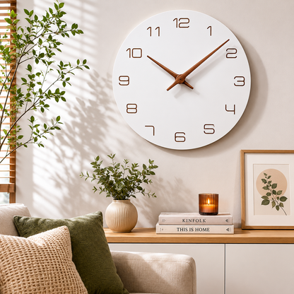 Modern European Wall Clock–Silent Decorative Quartz Clock for Living Room & Home Décor