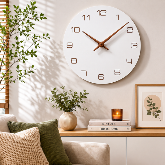 Modern European Wall Clock–Silent Decorative Quartz Clock for Living Room & Home Décor