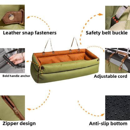 Luxury Car Travel Foam Dog Sofa Bed – Waterproof Washable Pet Couch
