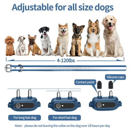 Remote Control Dog Training Collar - Adjustable Vibration & Static Stimulation Training Collar for Dogs