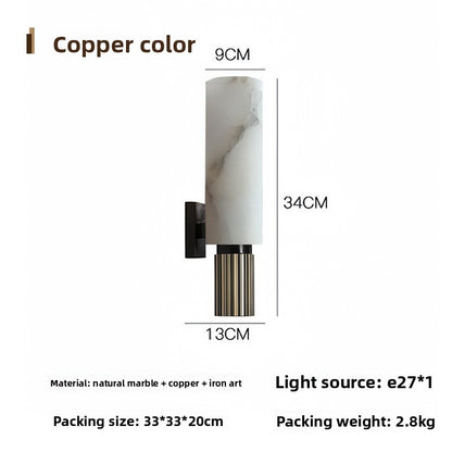 Cloud Stone & Copper LED Wall Light - Luxury Modern Wall Lamp