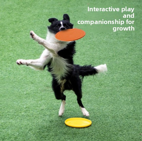 Durable Dog Frisbee–Interactive Bite-Resistant Frisbee Toy For Outdoor Play