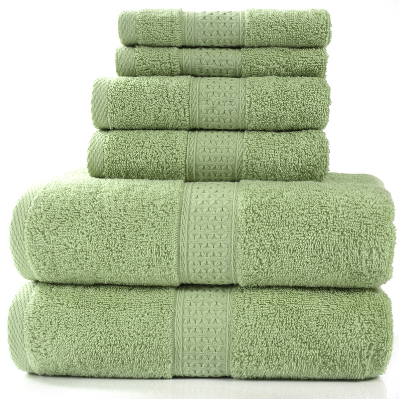 6 Piece Cotton Towel Set-Soft Absorbent Bath Towels Set-Luxury Bathroom Towels Quick Dry