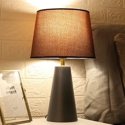 Modern Touch Table Lamp - Dimmable LED Bedside Lamp with Linen Shade