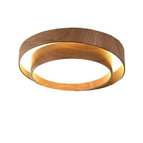 Japanese Minimalist LED Ceiling Light - 40cm Full Spectrum Flush Mount Lamp