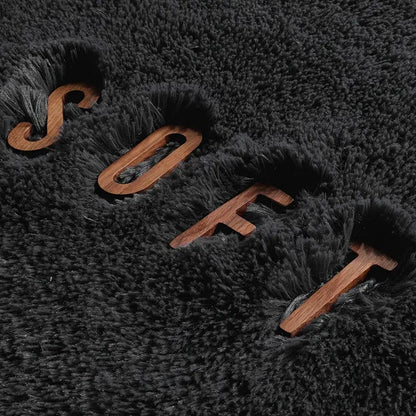 Plush Fuzzy Area Rug–Soft Non-Slip Carpet for Bedroom, Living Room & Modern Home Décor