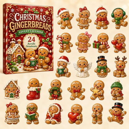 Christmas Acrylic Decorations Blind Box - 3mm Festive Santa, Gnome & Snowman Collectible Ornaments