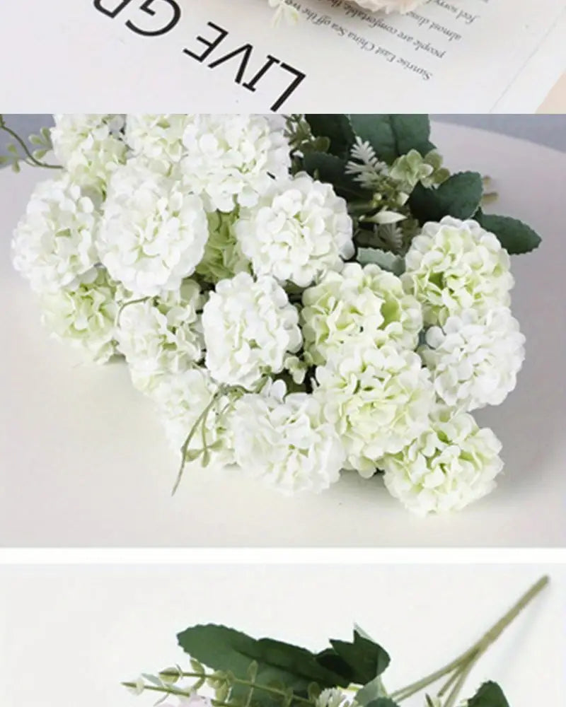 Artificial Chrysanthemum Flower–Realistic Silk Faux Floral Stem for Home & Wedding Décor