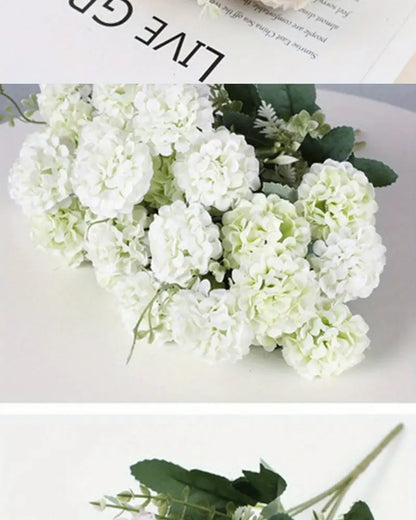 Artificial Chrysanthemum Flower–Realistic Silk Faux Floral Stem for Home & Wedding Décor