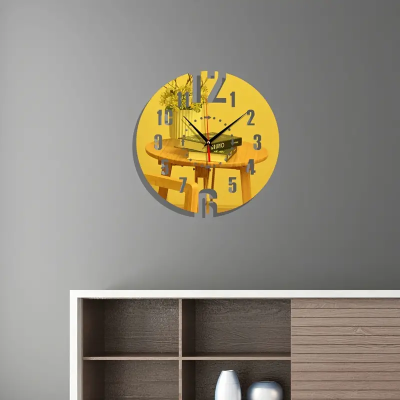 Creative Acrylic DIY Wall Clock–Modern Silent Frameless Wall Décor
